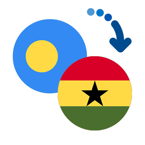 Wie kann man online Geld von Palau nach Ghana senden?