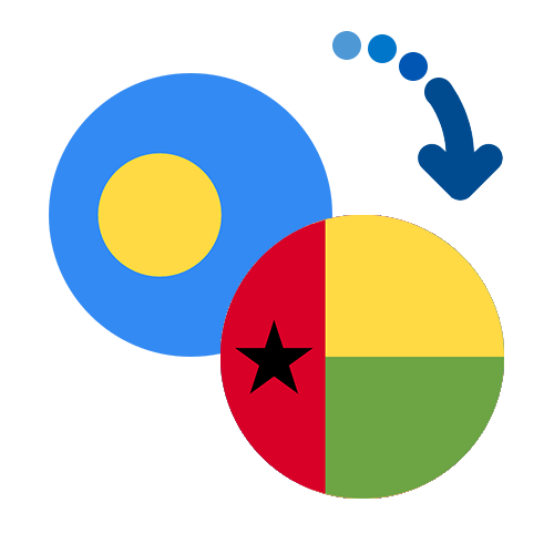 ¿Cómo mandar dinero de Palau a Guinea-Bissau?