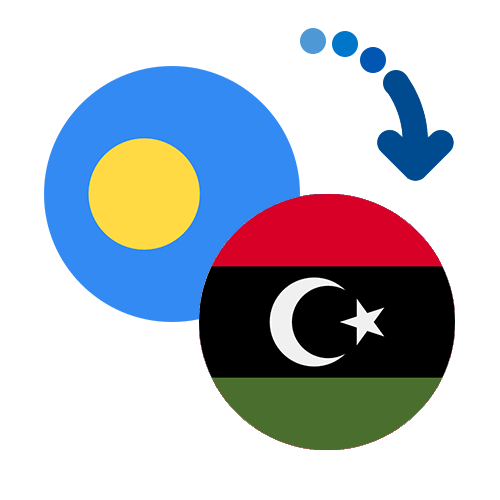Wie kann man online Geld von Palau nach Libyen senden?