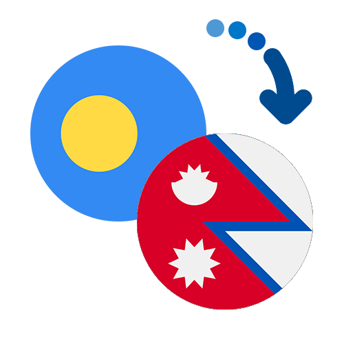 Wie kann man online Geld von Palau nach Nepal senden?