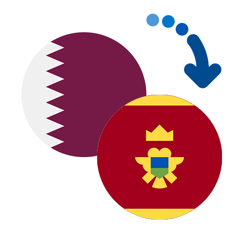 Wie kann man online Geld von Katar nach Montenegro senden?