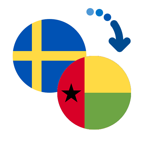 Wie kann man online Geld von Schweden nach Guinea-Bissau senden?
