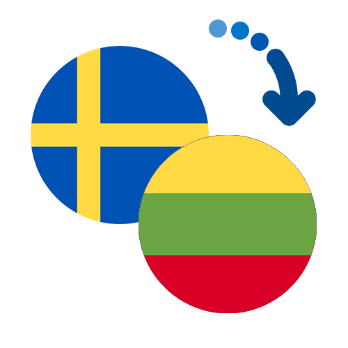 Wie kann man online Geld von Schweden nach Litauen senden?