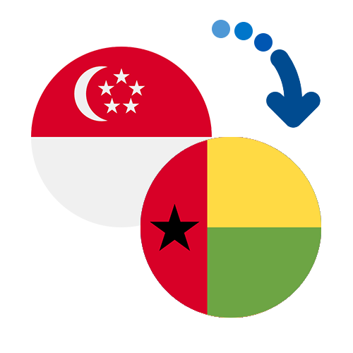 Wie kann man online Geld von Singapur nach Guinea-Bissau senden?