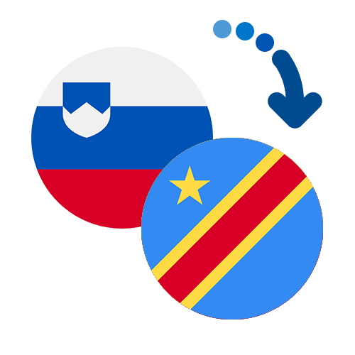 Wie kann man online Geld von Slowenien nach Kongo senden?