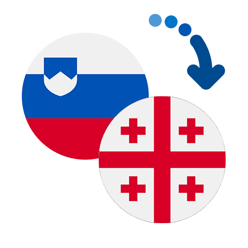 Wie kann man online Geld von Slowenien nach Georgien senden?