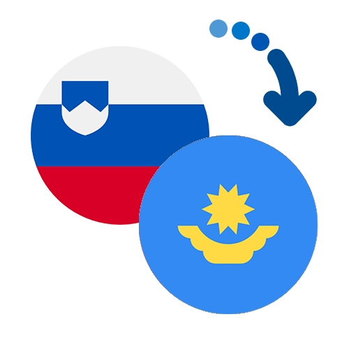 Wie kann man online Geld von Slowenien nach Kasachstan senden?