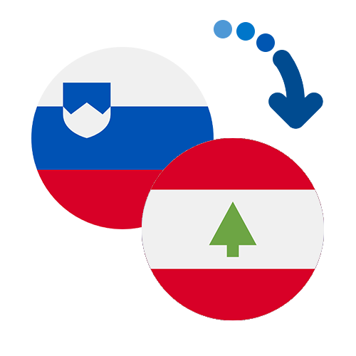 Wie kann man online Geld von Slowenien nach Libanon senden?