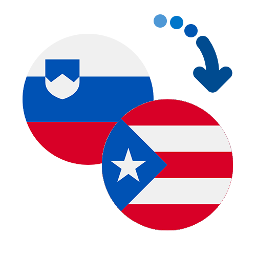 Wie kann man online Geld von Slowenien nach Puerto Rico senden?