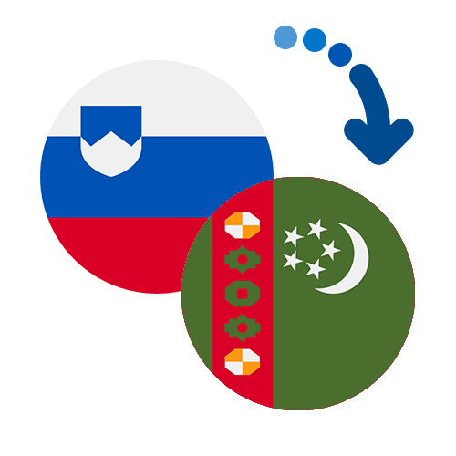 Wie kann man online Geld von Slowenien nach Turkmenistan senden?