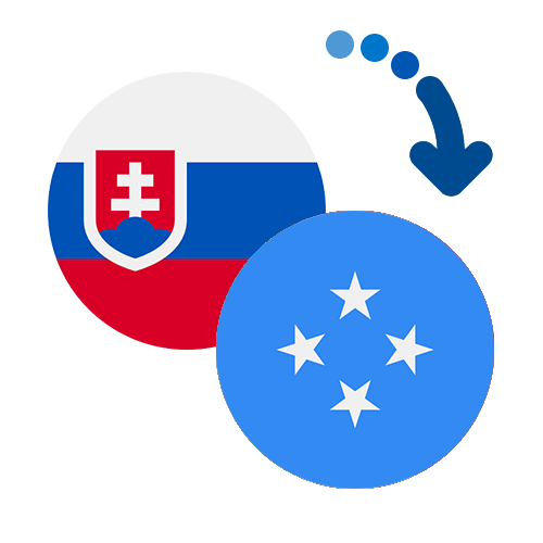 Wie kann man online Geld von der Slowakei nach Mikronesien senden?