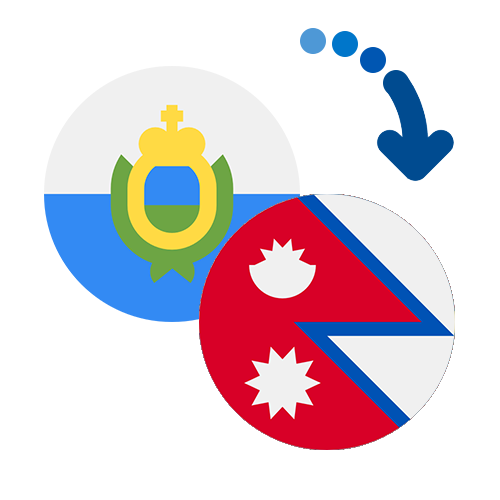 Wie kann man online Geld von San Marino nach Nepal senden?