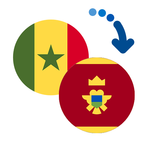 Wie kann man online Geld von Senegal nach Montenegro senden?