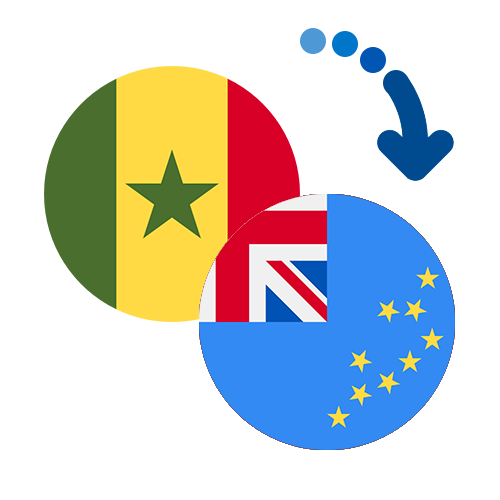 Wie kann man online Geld von Senegal nach Tuvalu senden?