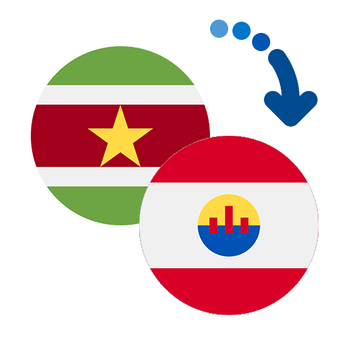 Wie kann man online Geld von Surinam nach Französisch-Polynesien senden?