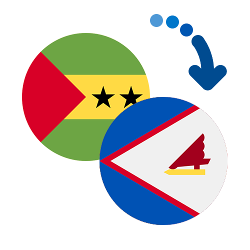 ¿Cómo mandar dinero de Santo Tomé y Príncipe a Samoa Americana?