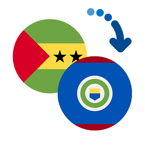 Wie kann man online Geld von Sao Tome und Principe nach Belize senden?