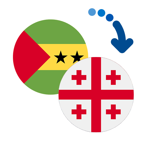 How to send money from São Tomé and Príncipe to Georgia