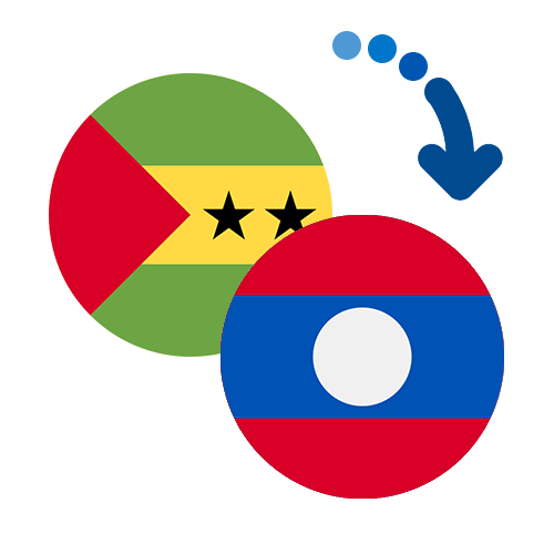 ¿Cómo mandar dinero de Santo Tomé y Príncipe a Laos?