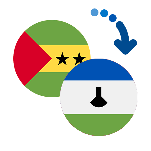 ¿Cómo mandar dinero de Santo Tomé y Príncipe a Lesotho?