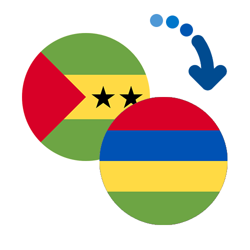 Wie kann man online Geld von Sao Tome und Principe nach Mauritius senden?