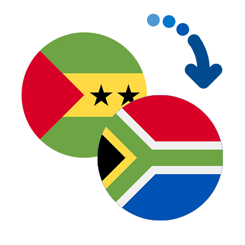 Wie kann man online Geld von Sao Tome und Principe nach Südafrika senden?