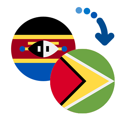 Wie kann man online Geld von Swasiland nach Guyana senden?