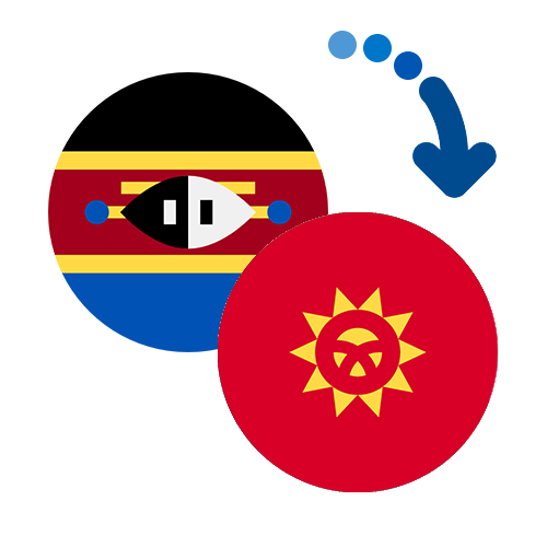Wie kann man online Geld von Swasiland nach Kirgisistan senden?