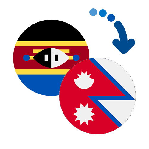 Wie kann man online Geld von Swasiland nach Nepal senden?