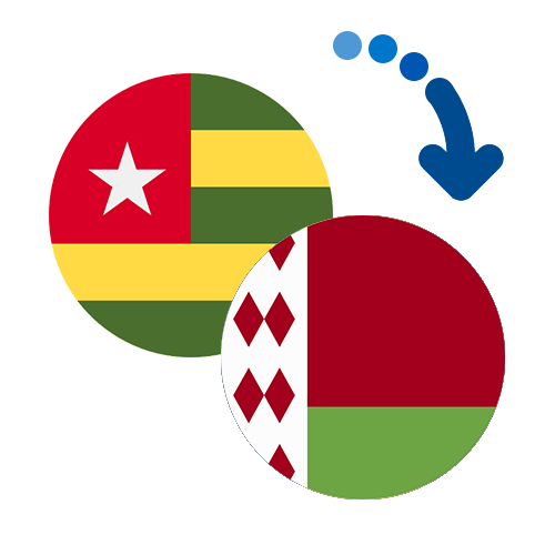Wie kann man online Geld von Togo nach Belarus senden?