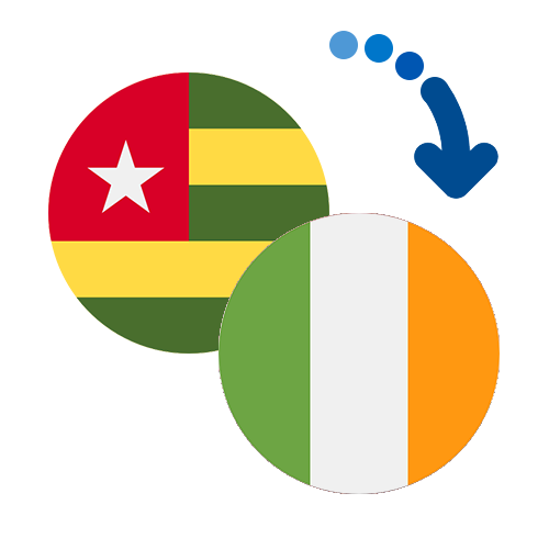 Wie kann man online Geld von Togo nach Irland senden?