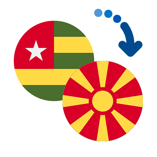 Wie kann man online Geld von Togo nach Mazedonien senden?