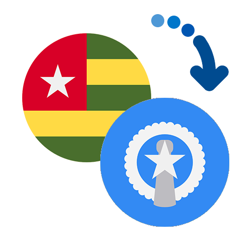 Wie kann man online Geld von Togo auf die Nördlichen Marianen senden?