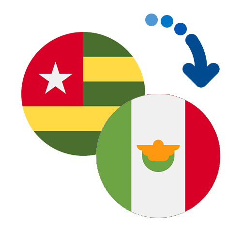 Wie kann man online Geld von Togo nach Mexiko senden?