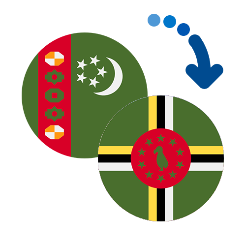 ¿Cómo mandar dinero de Turkmenistán a Dominica?