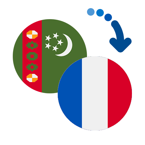 Wie kann man online Geld von Turkmenistan nach Frankreich senden?