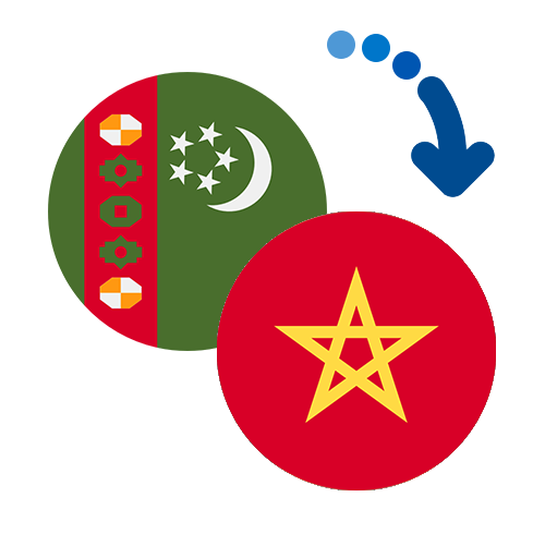 Wie kann man online Geld von Turkmenistan nach Marokko senden?