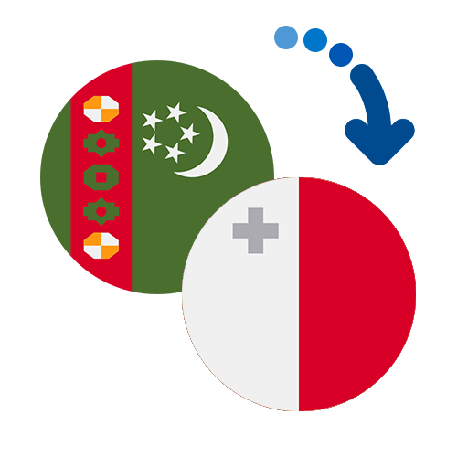 ¿Cómo mandar dinero de Turkmenistán a Malta?