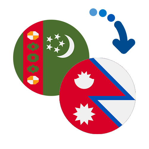 Wie kann man online Geld von Turkmenistan nach Nepal senden?