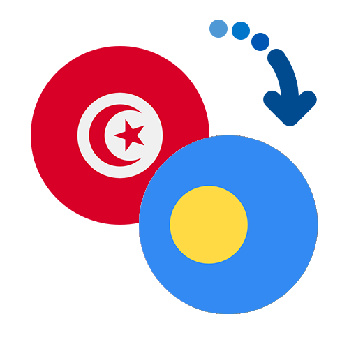 Wie kann man online Geld von Tunesien nach Palau senden?