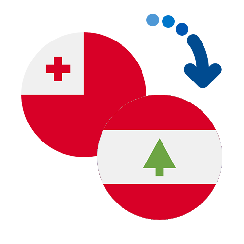 Wie kann man online Geld von Tonga nach Libanon senden?