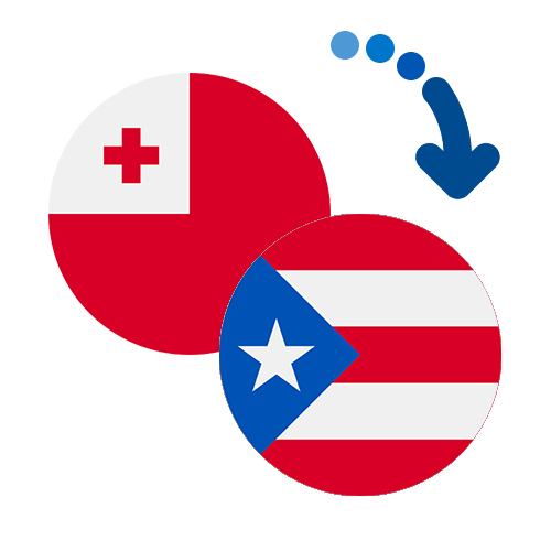 Wie kann man online Geld von Tonga nach Puerto Rico senden?