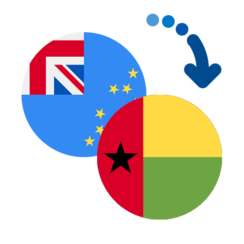 ¿Cómo mandar dinero de Tuvalu a Guinea-Bissau?