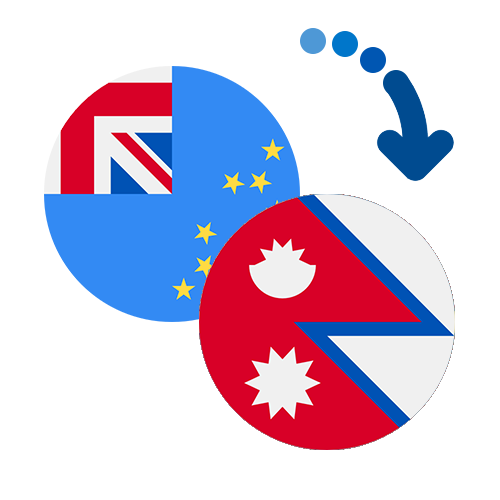 Wie kann man online Geld von Tuvalu nach Nepal senden?