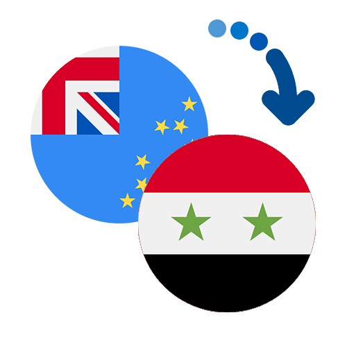 Wie kann man online Geld von Tuvalu nach Syrien senden?