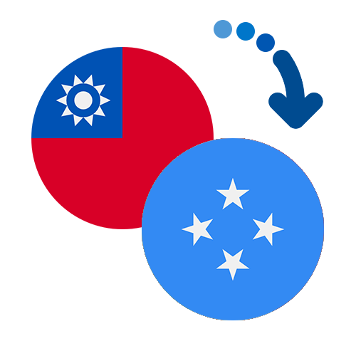Wie kann man online Geld von Taiwan nach Mikronesien senden?