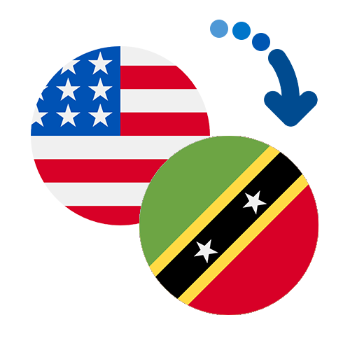 Wie kann man online Geld von den USA nach St. Kitts und Nevis senden?