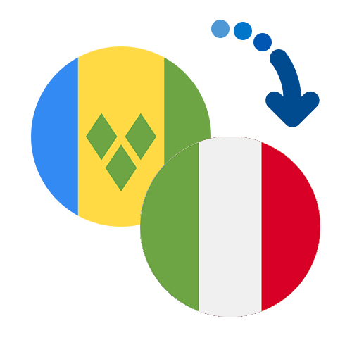 Wie kann man online Geld von St. Vincent und die Grenadinen nach Italien senden?