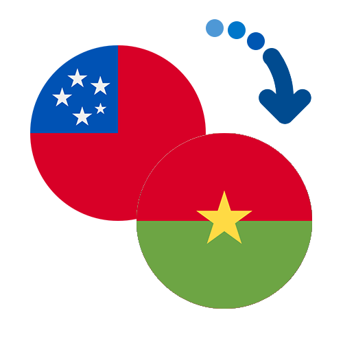 Wie kann man online Geld von Samoa nach Burkina Faso senden?