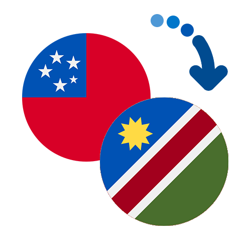 Wie kann man online Geld von Samoa nach Namibia senden?